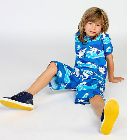 Sm?folk Shorts - Brilliant Blue m. Hajer