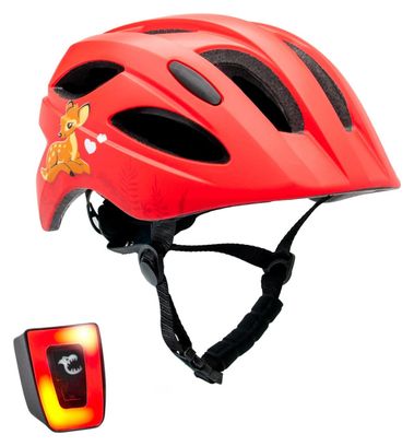 Casque de Vélo pour enfants de 6 à 12 ans | Rouge Mignon| Certifié EN1078