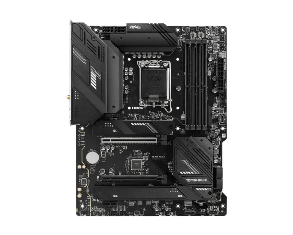 MSI MAG B760 TOMAHAWK WIFI - Bundkort - ATX - LGA1700 sokkel - B760 Chipset - USB 3.2 Gen 1, USB 3.2 Gen 2, USB-C 3.2 Gen2, USB-C 3.2 Gen 2x2 - 2.5 Gigabit LAN, Wi-Fi 6E, Bluetooth - onboard grafik (CPU påkrævet) - HD Audio (8-kanaler)