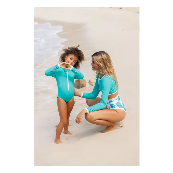Juillet Juillet Maillot 1 Pièce Anti-UV Palombaggia | Turquoise