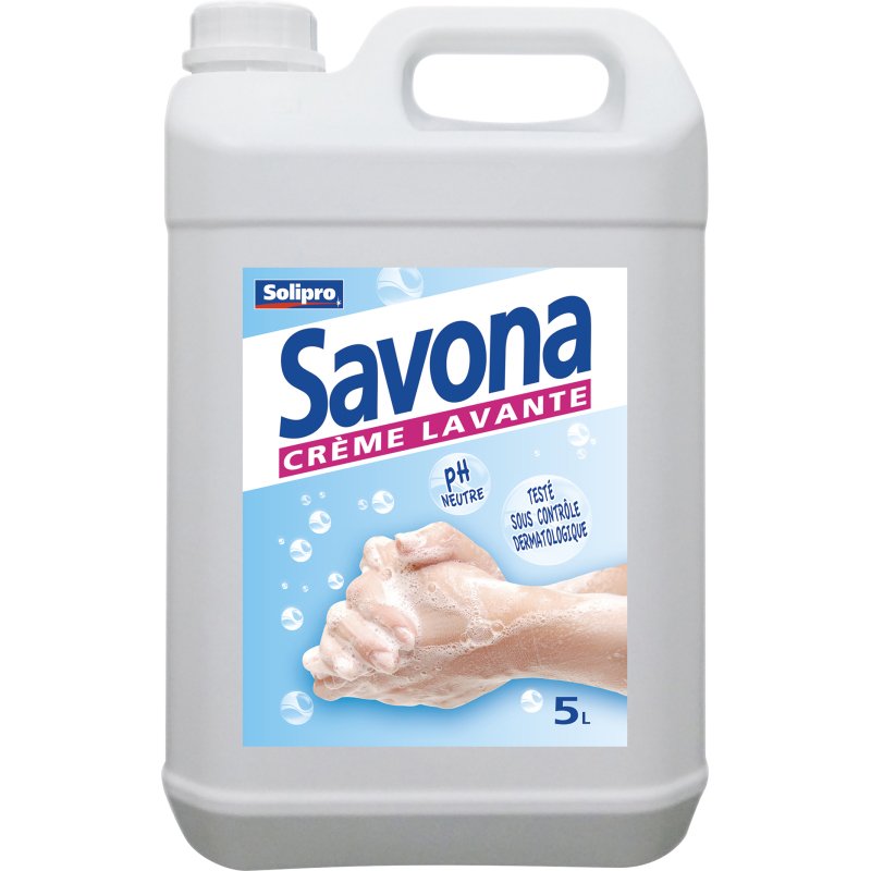 Crème lavante Savona amande douce - Bidon 5 L