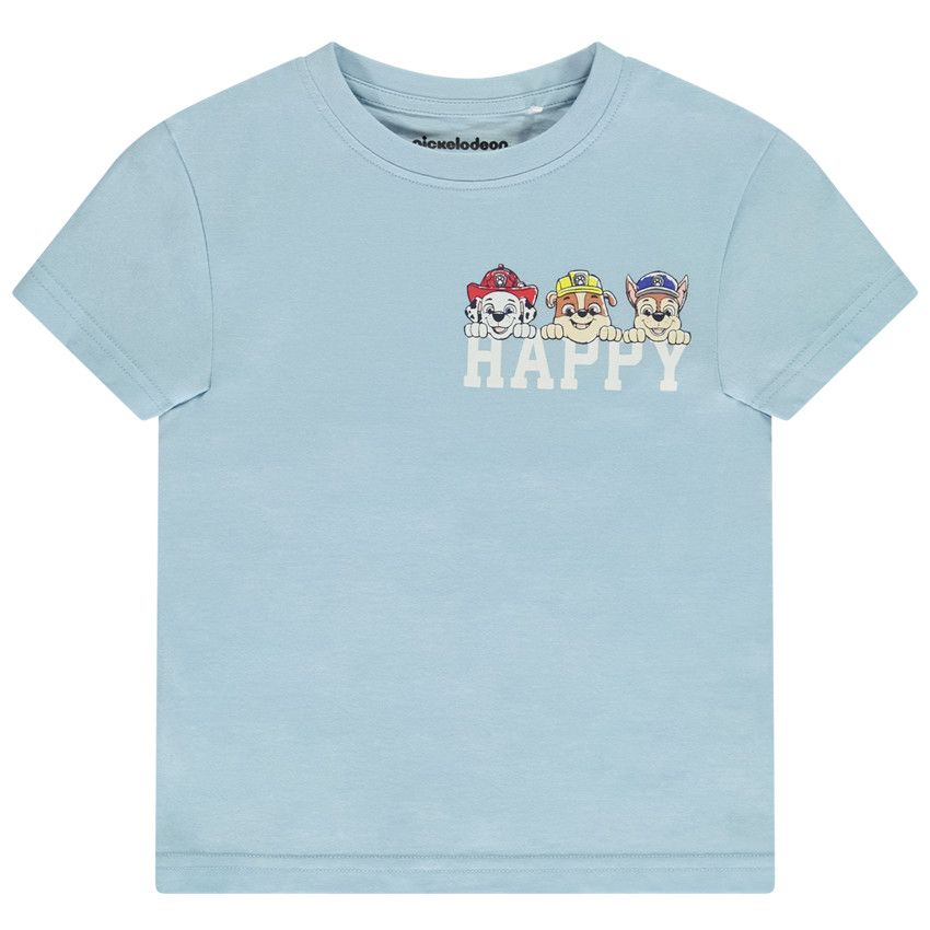 T-shirt manches courtes prints Pat'Patrouille pour garçon - Bleu