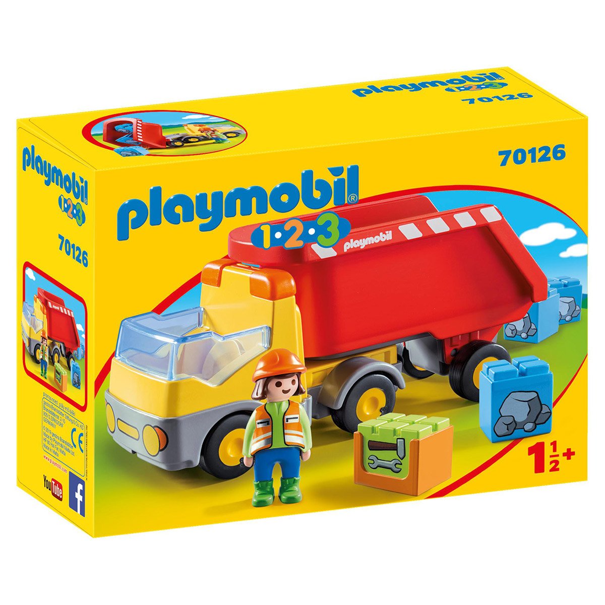 Camion benne Playmobil 1.2.3 70126