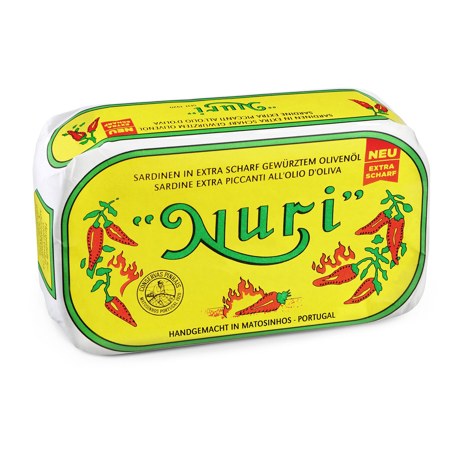Nuri Sardinen in extra scharf gewürztem Olivenöl