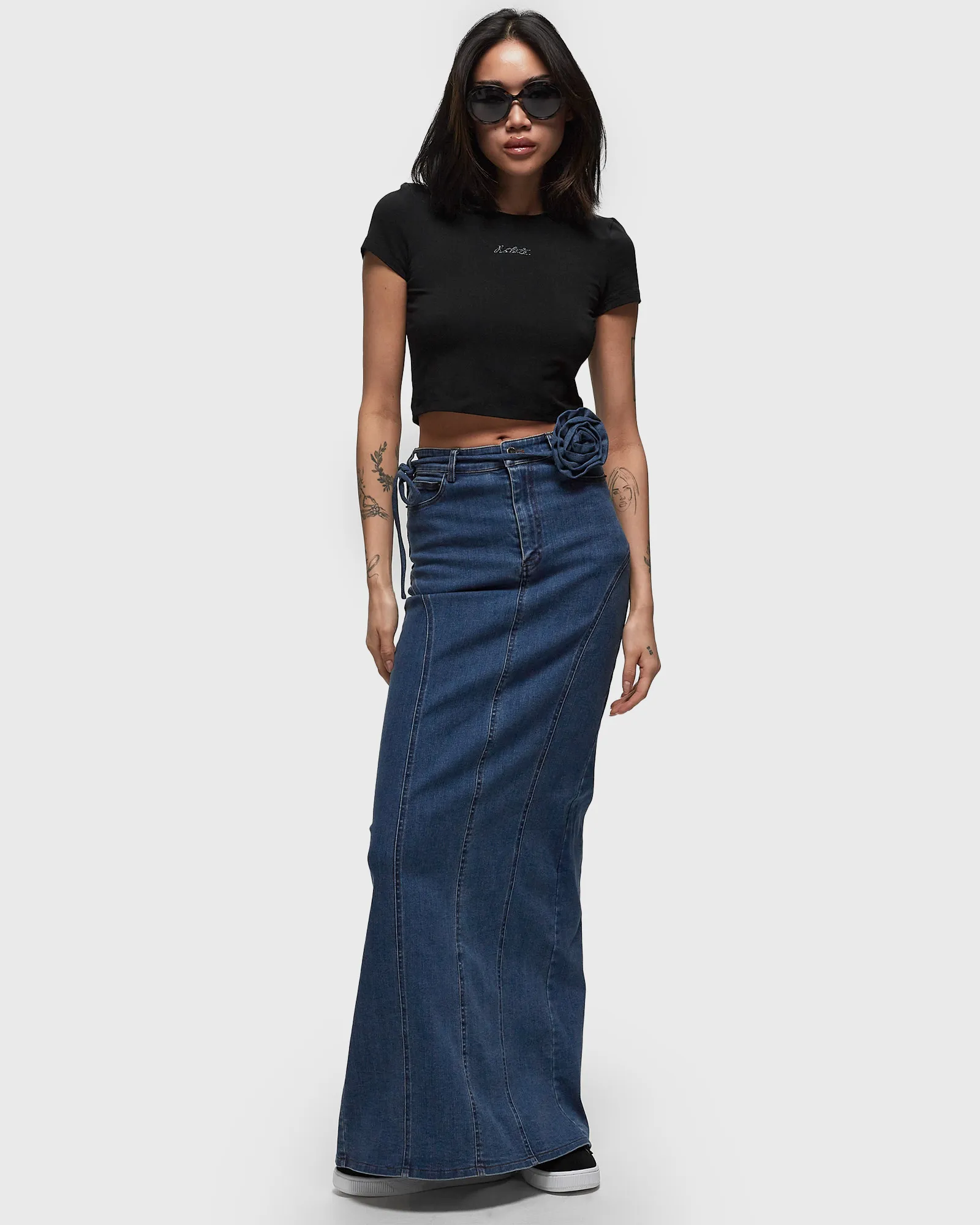 ROTATE Birger Christensen LOGO CROPPED T-SHIRT