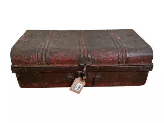 Valise en métal marron 59x32x21h