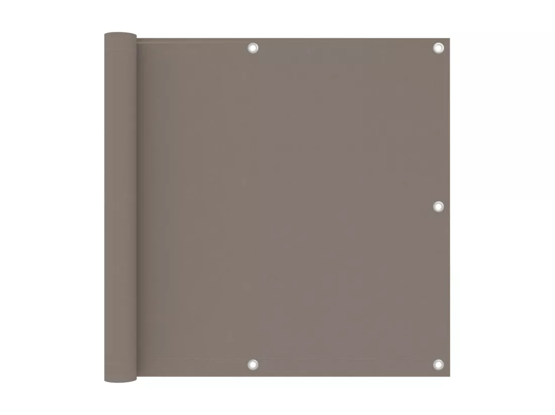 Écran de balcon Taupe 90x500 cm Tissu Oxford