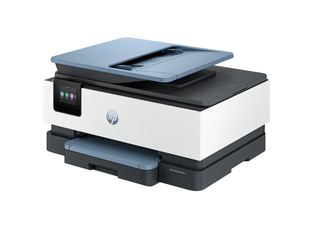 HP Officejet Pro 8125e All-in-One - Multifunktionsprinter - farve - blækprinter - Legal (216 x 356 mm) (original) - A4/Legal (medie) - op til 12 spm (kopiering) - op til 20 spm (udskriver) - 225 ark - USB 2.0, Wi-Fi(ac), LAN - mørk surf blå