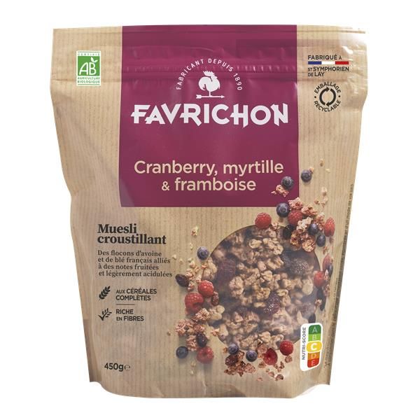 Muesli Biológico Arando Mirtilo E Framboesa