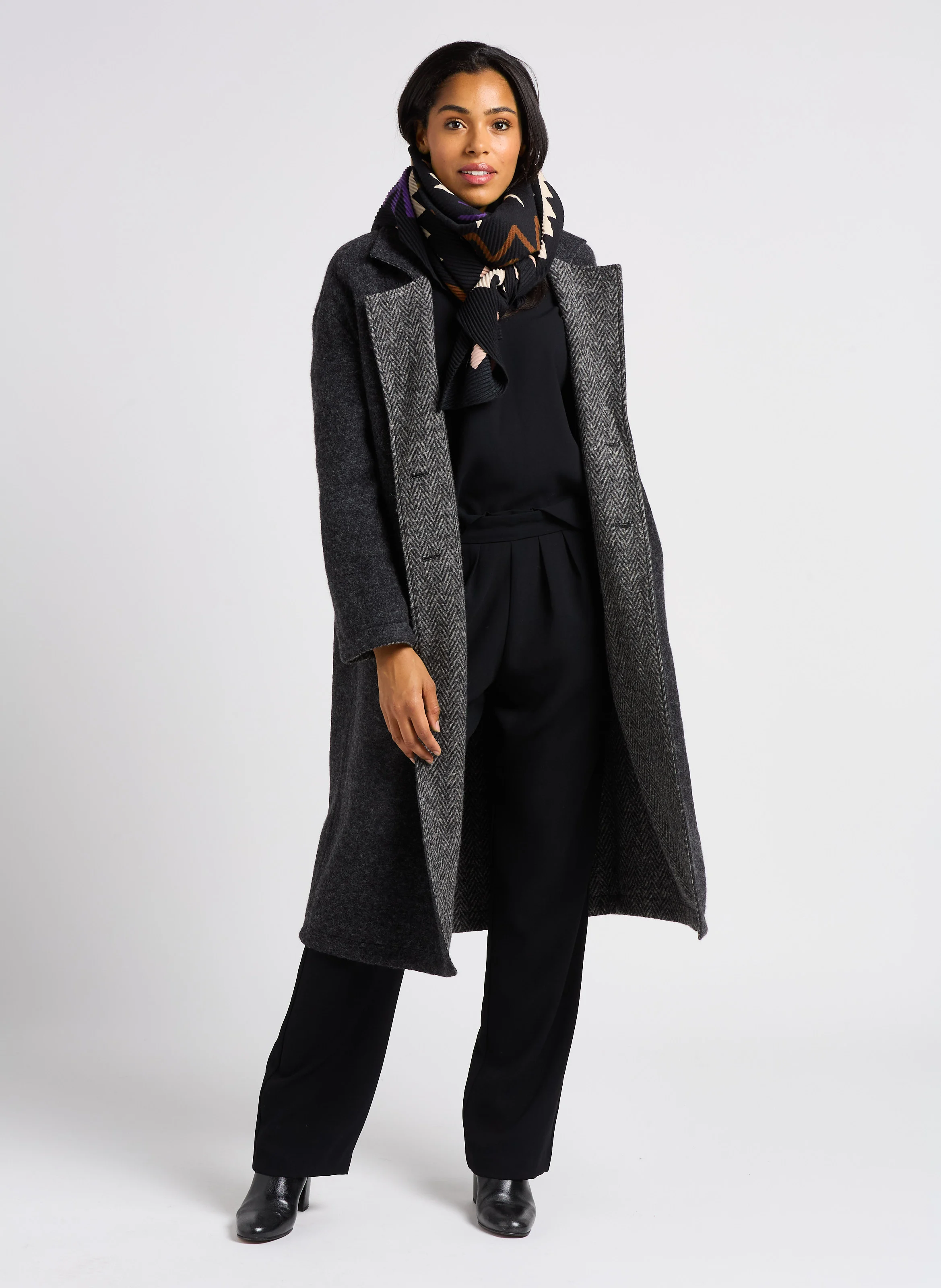 Foulard imprimé | Noir