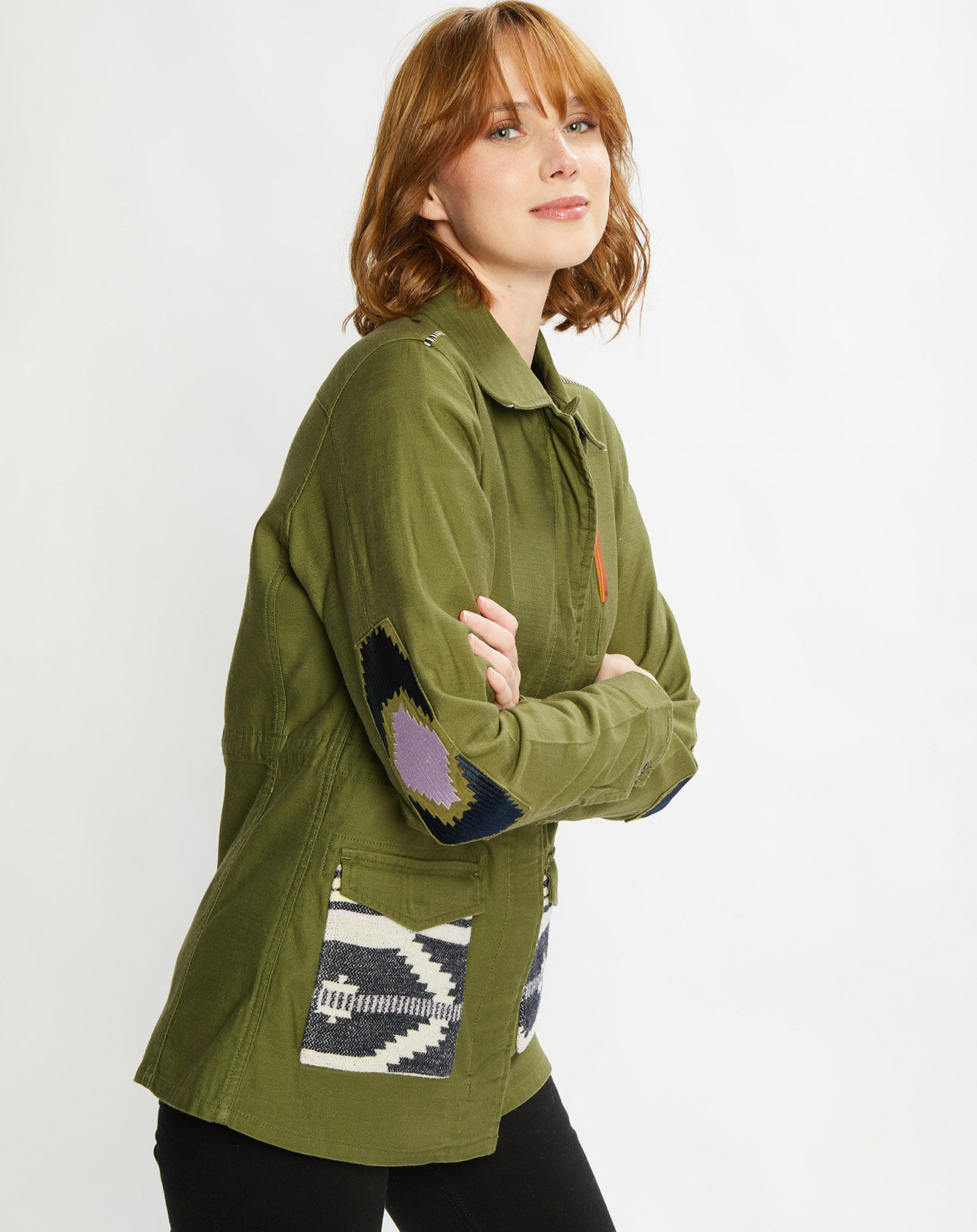 Scotch & Soda Veste droite Militaire kaki