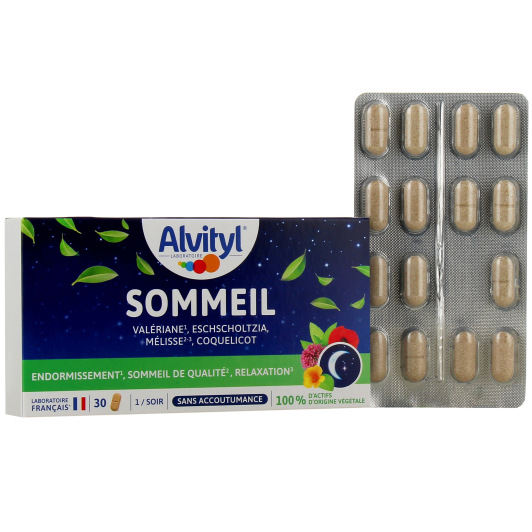 Alvityl Sommeil : plantes pour mieux dormir - Sans mélatonine