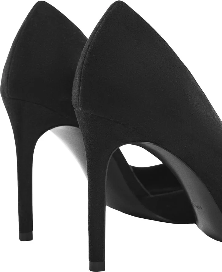 MANGO Asymmetrical heeled shoes Black