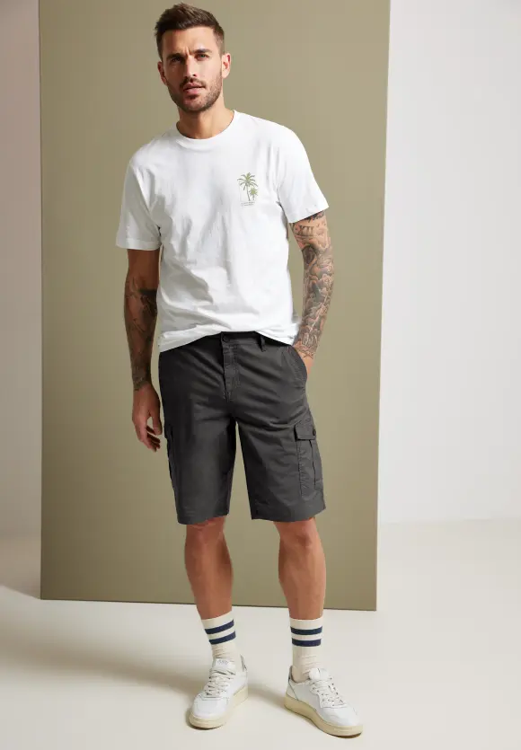Regular Fit Cargoshorts - coal grey