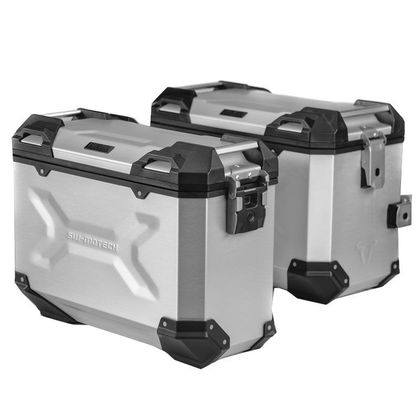 Valise SW-MOTECH KIT COMPLET TRAX ADVENTURE GRIS ANODISE 37/37 L - Gris