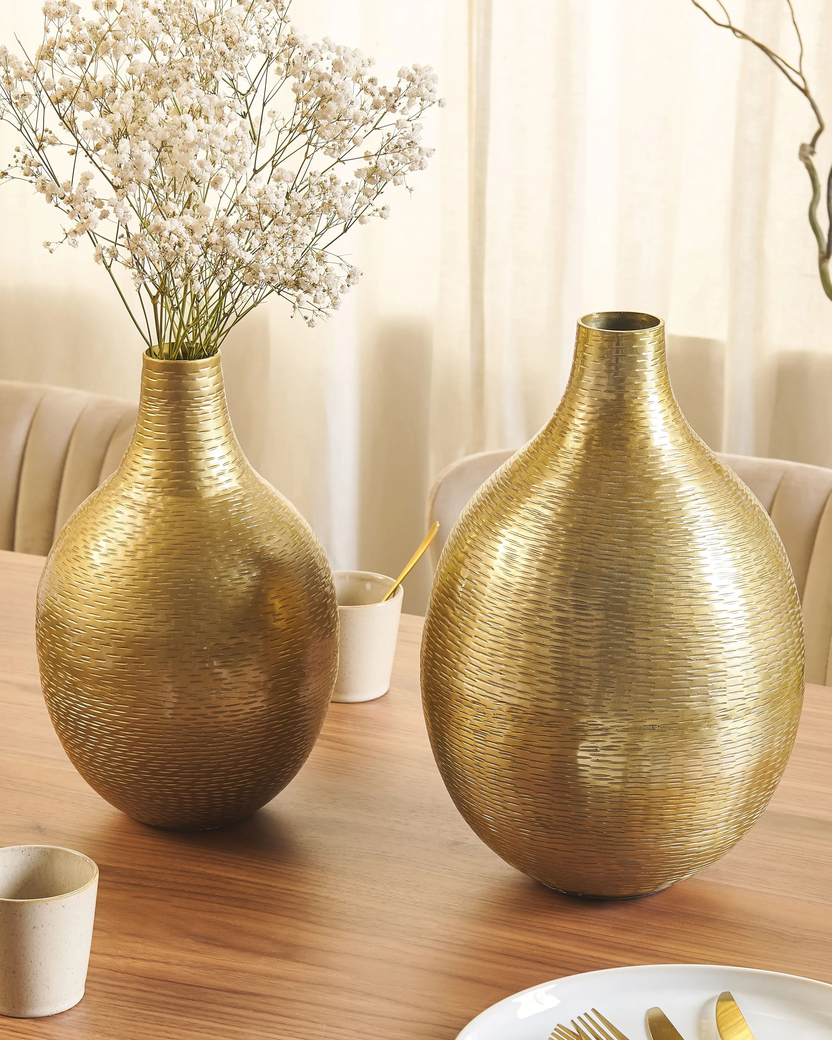 Bloemenvaas MOHENJO Metaal 32/35 cm Goud