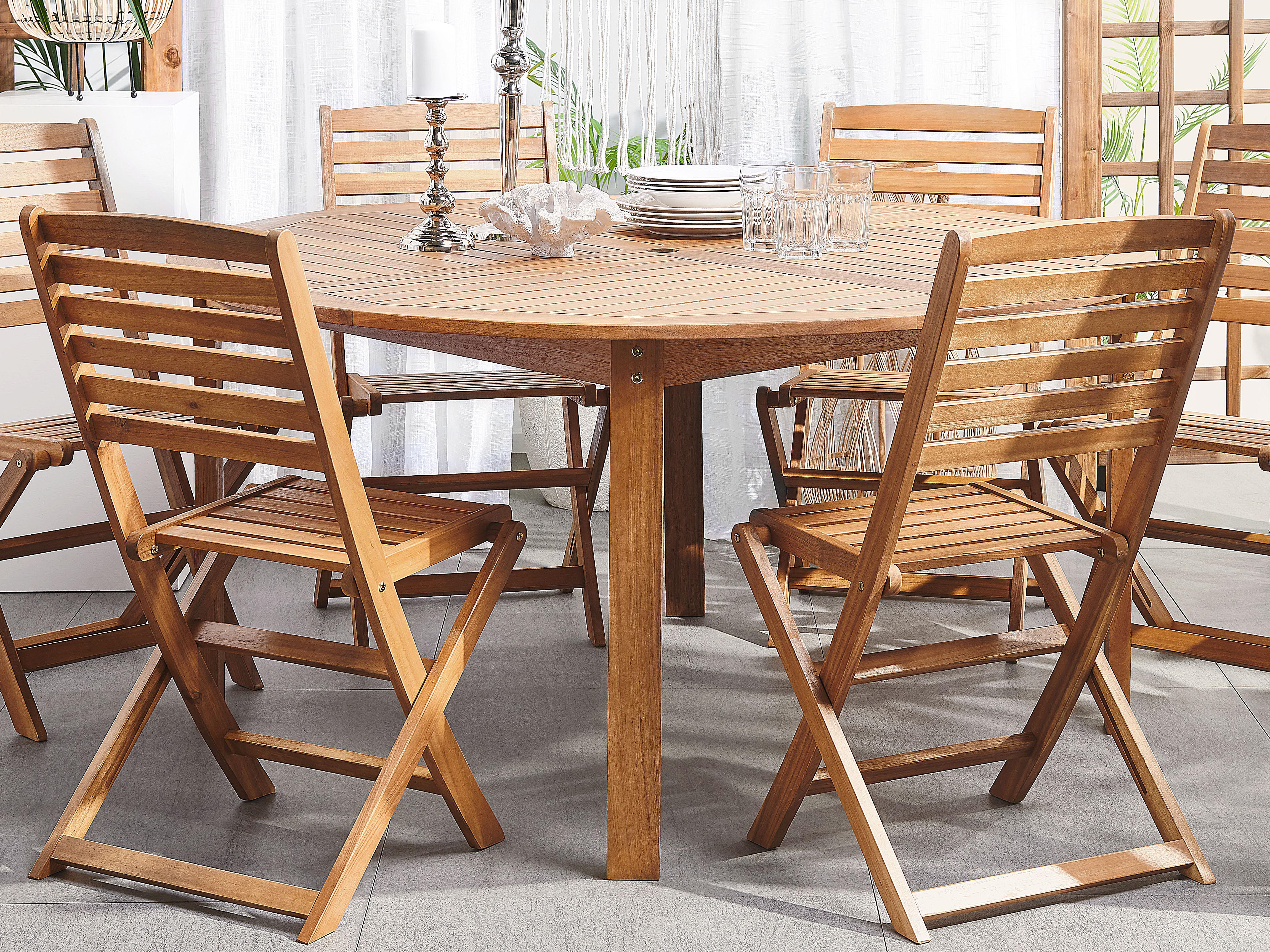 Tuinset 6-zits TOLVE Acaciahout Bruin