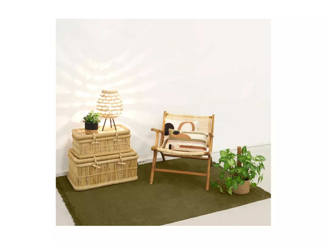 Malles en roseau naturel (Lot de 2)