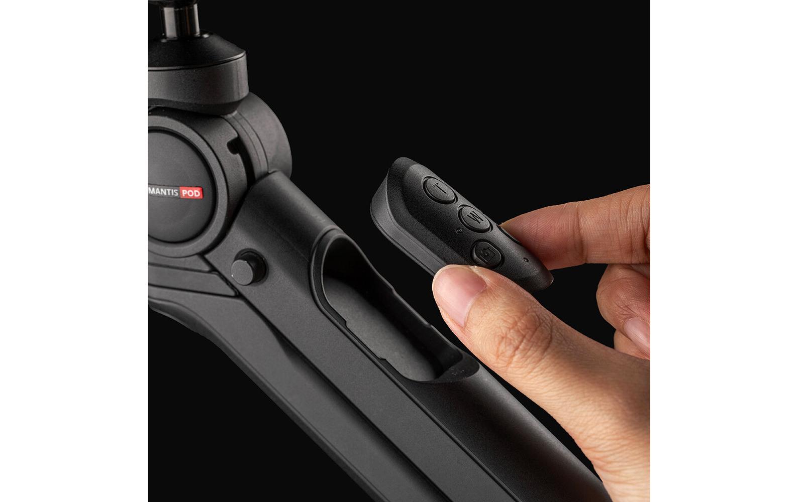 Stativ Mantispod 2.0 RC Kit SchwarzTisch- und Vlogging-Stativ mit Kugelkopf und Fernauslöser