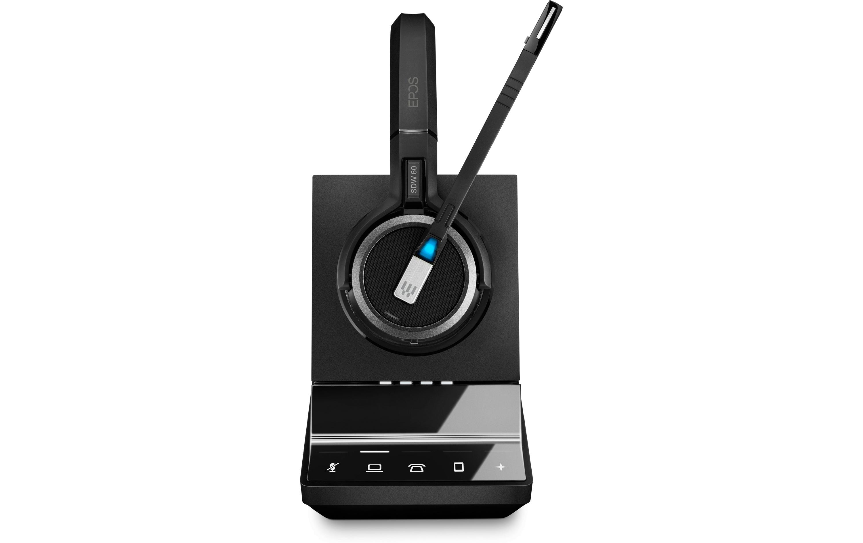 Headset IMPACT SDW 5066 Stereo, Basisstation, UC<br>Kabelloses DECT-Headset mit Basisstation für die Triple-Konnektivität