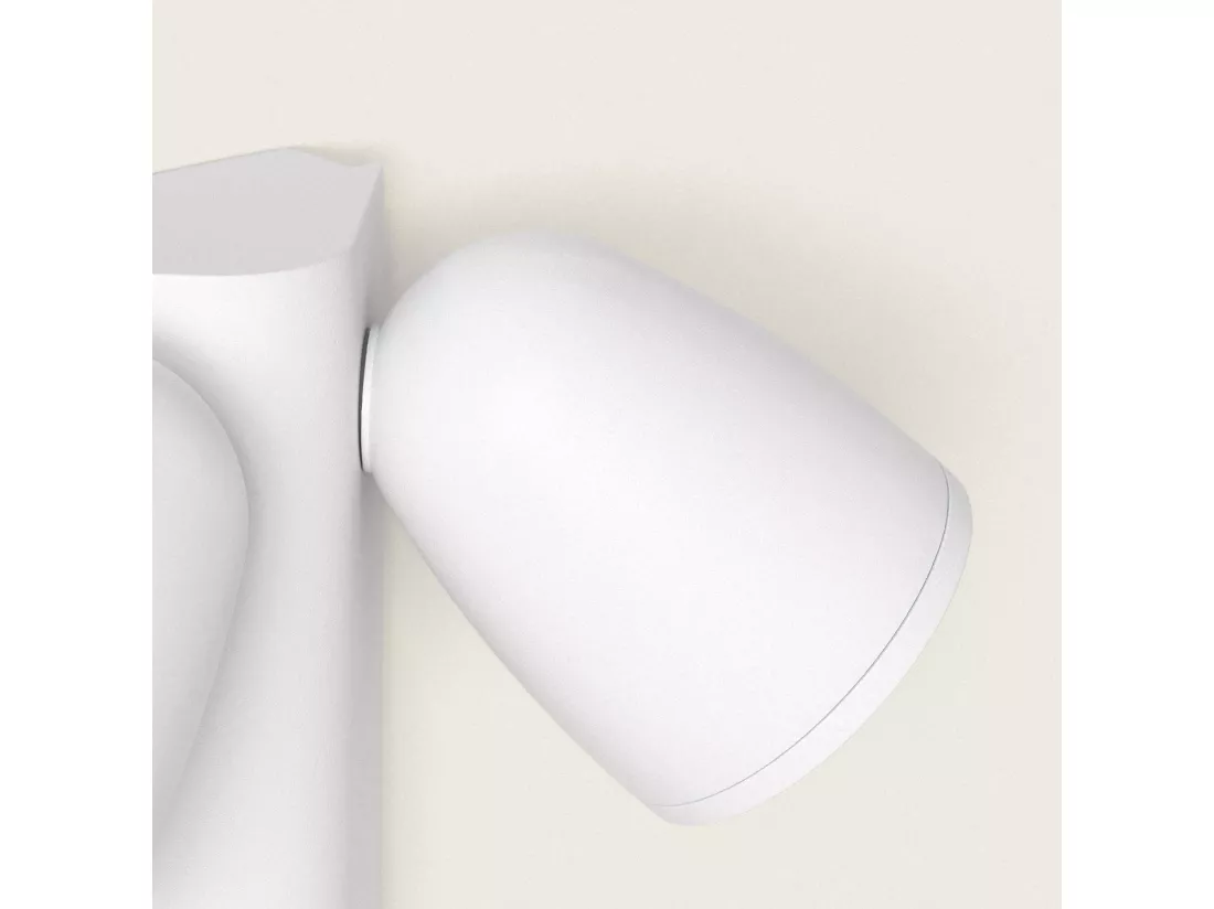 Applique Murale Extérieure LED 12W Aluminium Abel 2 Spots Blanc