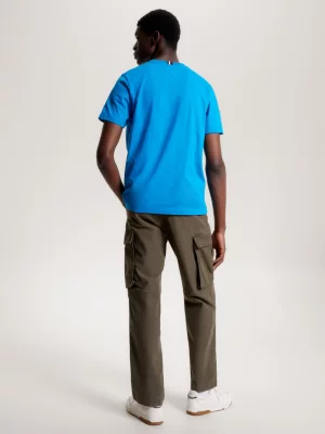 Camiseta com bordado de monograma TH