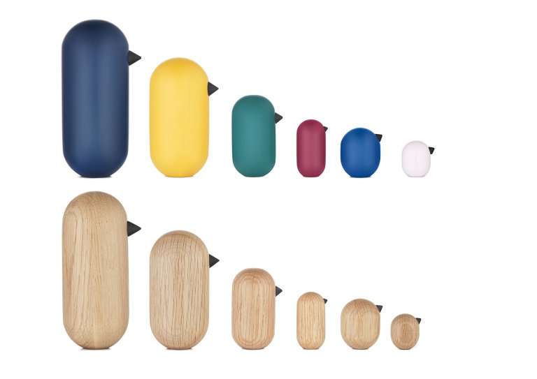 Normann Copenhagen Little Bird decoratie 3cm eiken