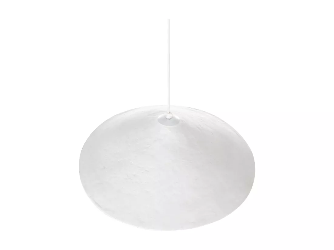 Lampe suspension PORONGOS Papier-mâché Blanc