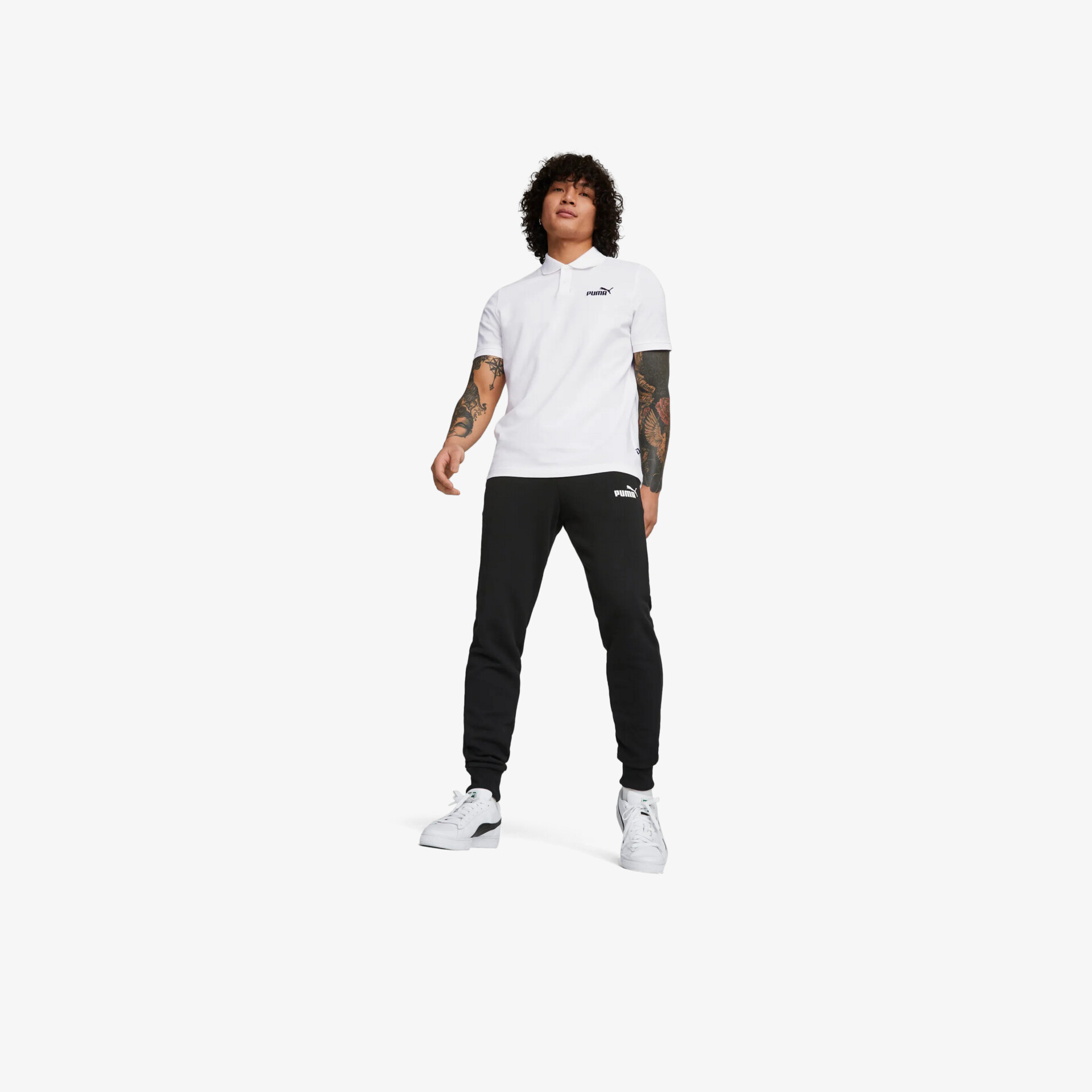 PUMA ESS Logo Herren Hosen schwarz