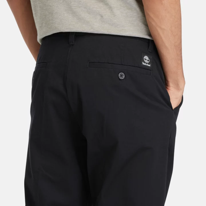 Calça chino Squam Lake Stretch para homem, na cor preta.