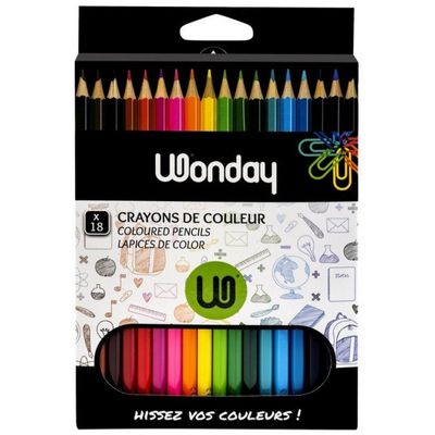 Wonday - 18 Crayons de couleur