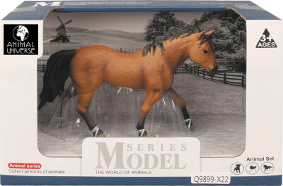 Hest Figur Brun - Model Series - Animal Universe - 22X10X14,5 CM