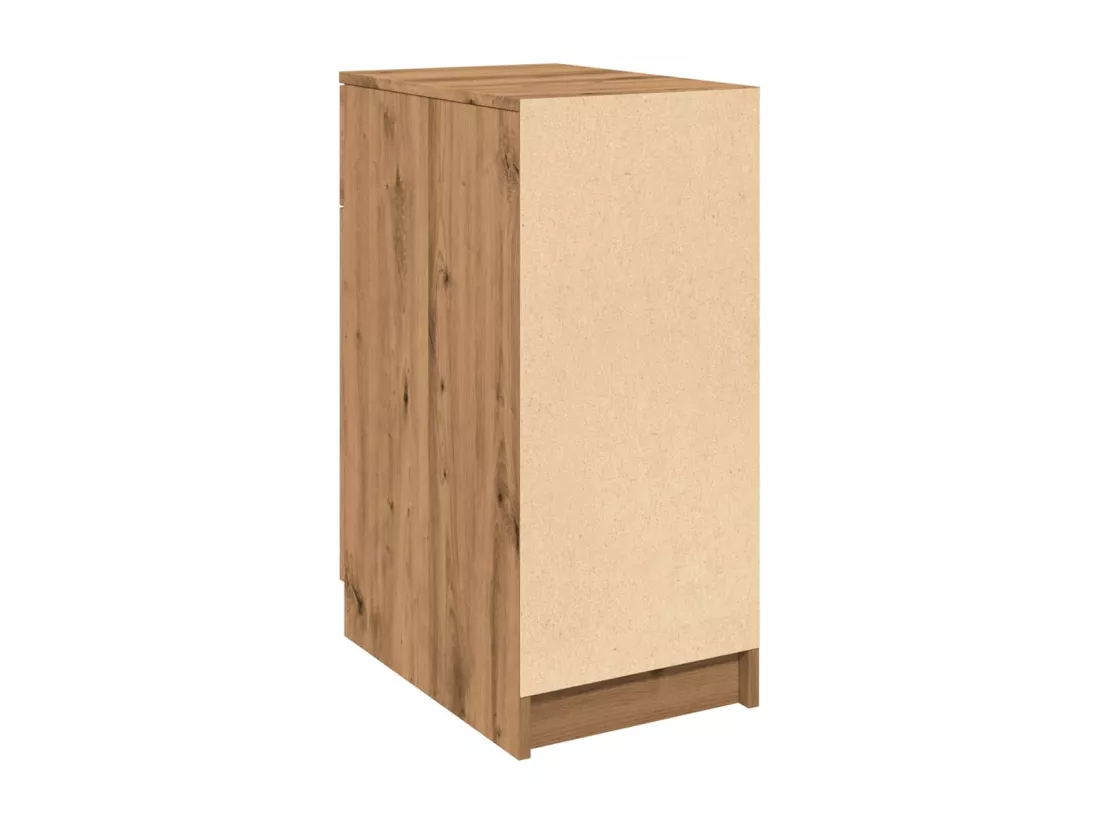 Armoire de bureau chêne artisanal 33x50x75 cm bois d'ingénierie