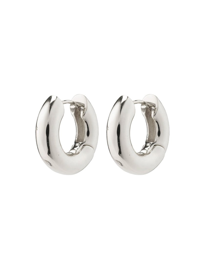 Aica chunky øreringer Silver