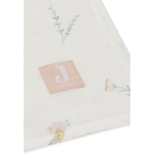 Lot de 2 langes en gaze de coton larges 115x115cm Lovely birds - Multicolor - JOLLEIN