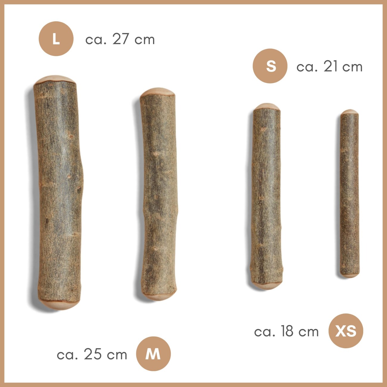 Supravit Olivenholz – Robustes Kauspielzeug für Hunde XS