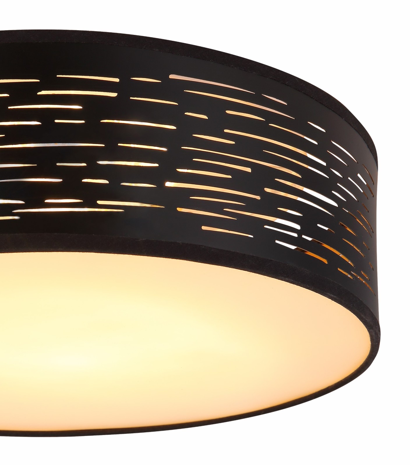LED-Deckenleuchte- schwarz - Gold - 38 cm