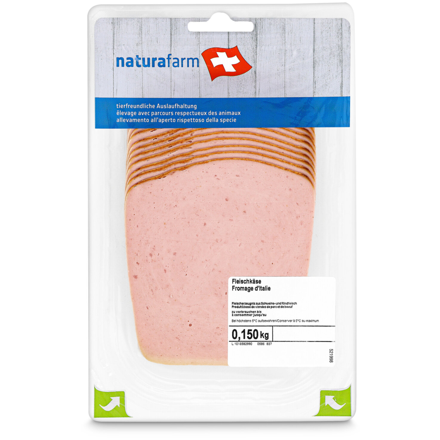 Naturafarm Fleischkäse geschnitten