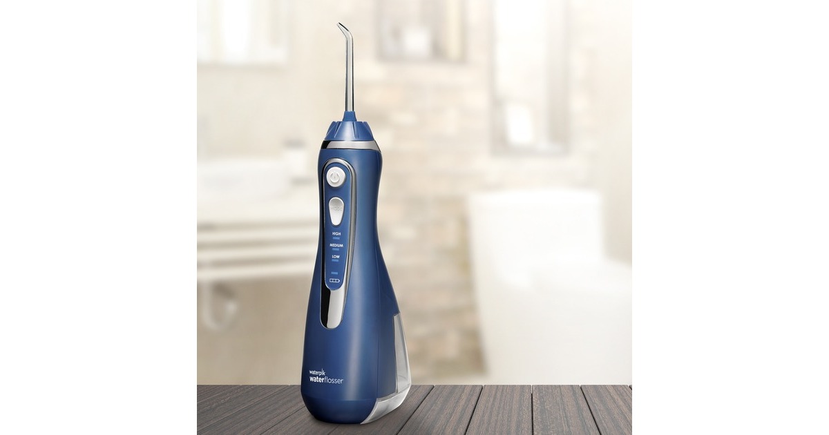 WaterpikWP-563 Cordless Advanced Waterflosser mondverzorging  (Blauw)