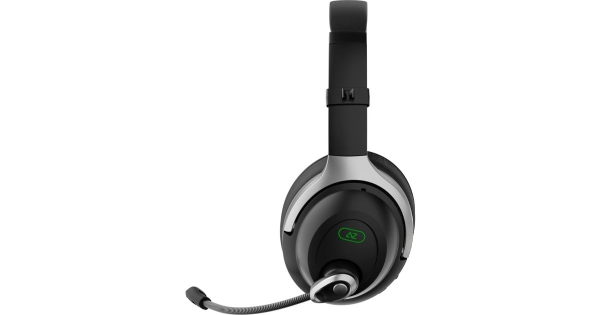 AceZoneA-Spire Wireless Hybrid ANC  over-ear gaming headset  (Zwart/groen, PC, PS4, PS5, Xbox Series X|S, Switch, Mobile)