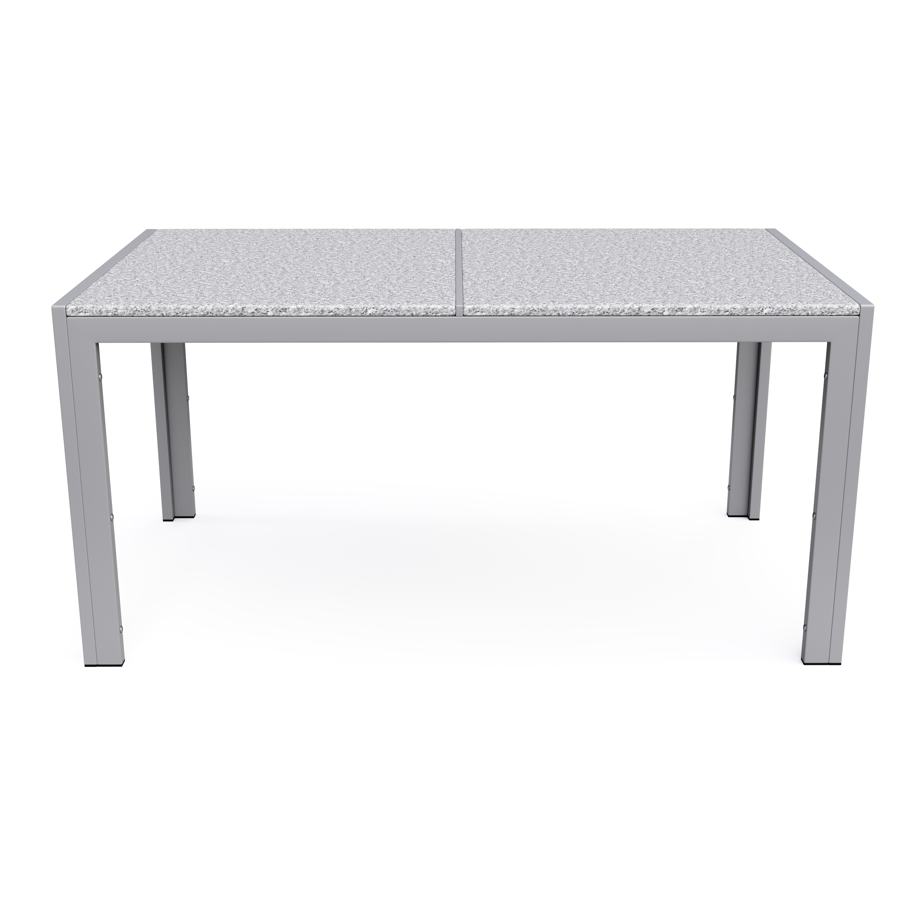 Granittisch 140 x 80 x 75 cm grau