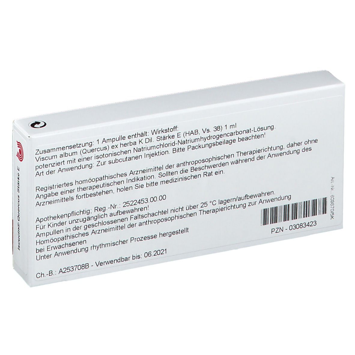 WALA® Iscucin Quercus Stärke E Ampullen