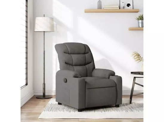 Fauteuil inclinable Gris foncé Tissu