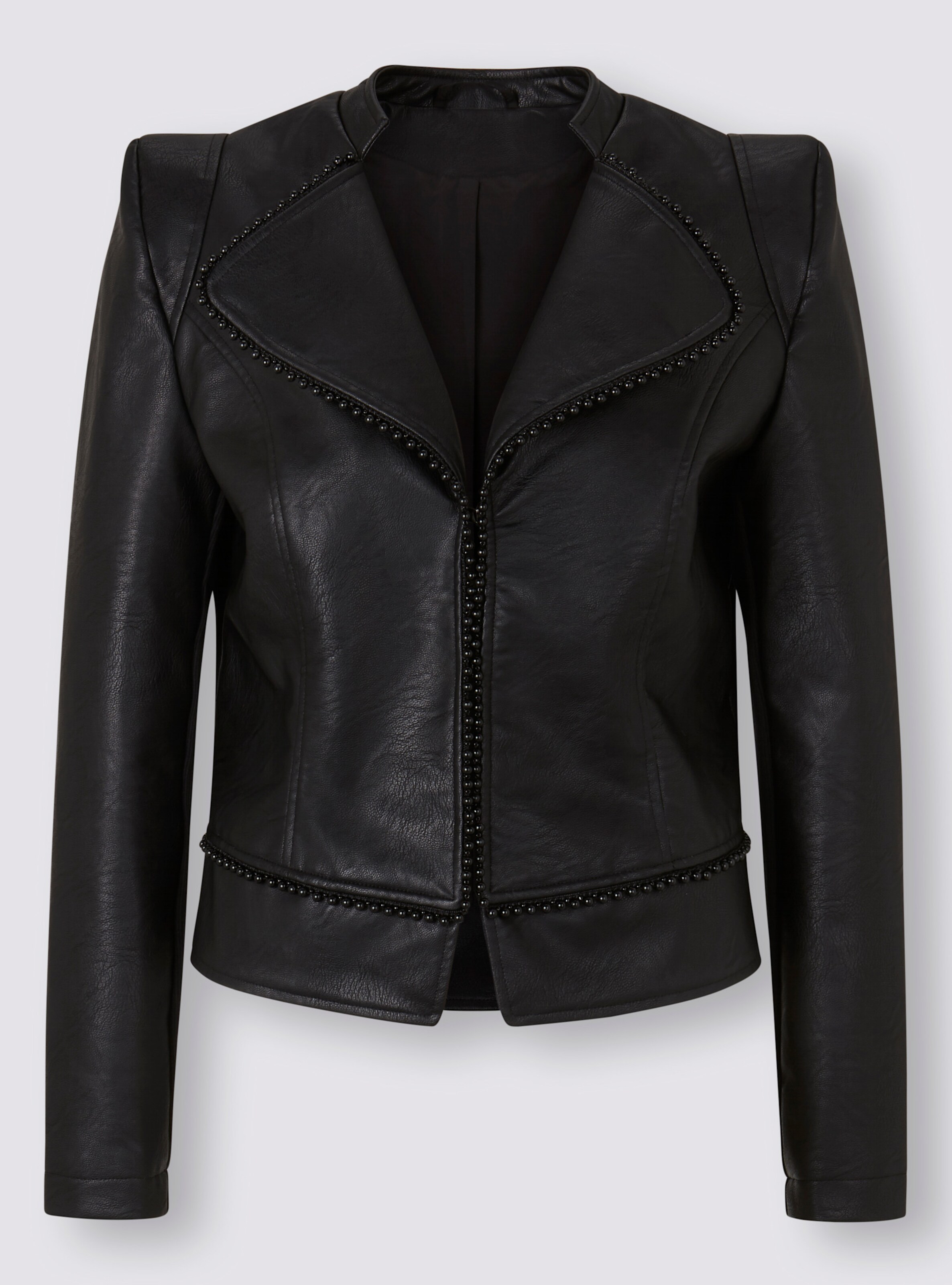 Lederimitat-Blazer