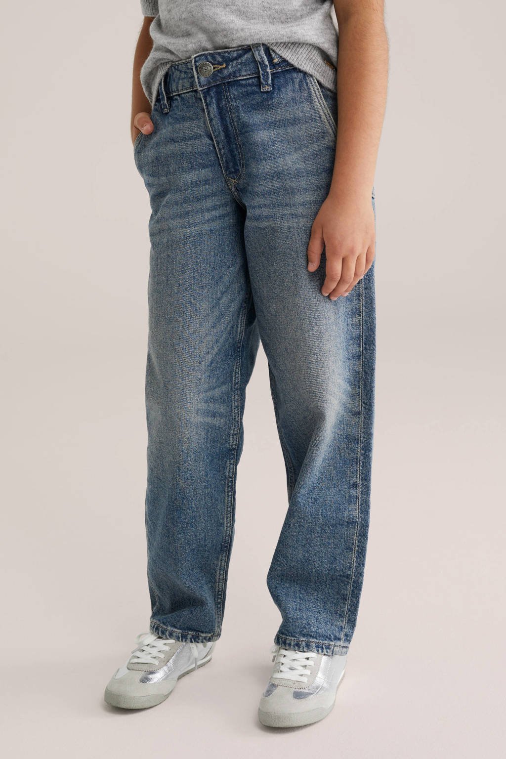 WE Fashion Blue Ridge loose fit jeans medium blue denim