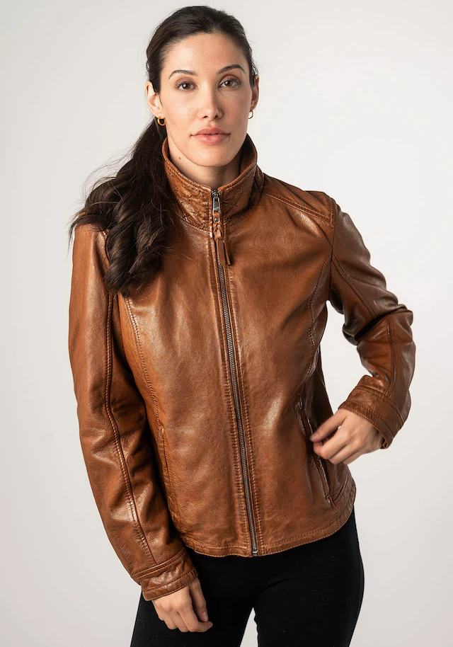 Mauritius Lederjacke »MWWalli« mit Stehkragen