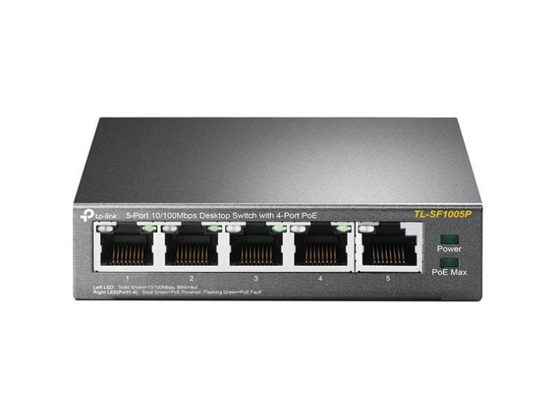 TP-Link PoE Switch TL-SF1005P 5 Port Unmanaged