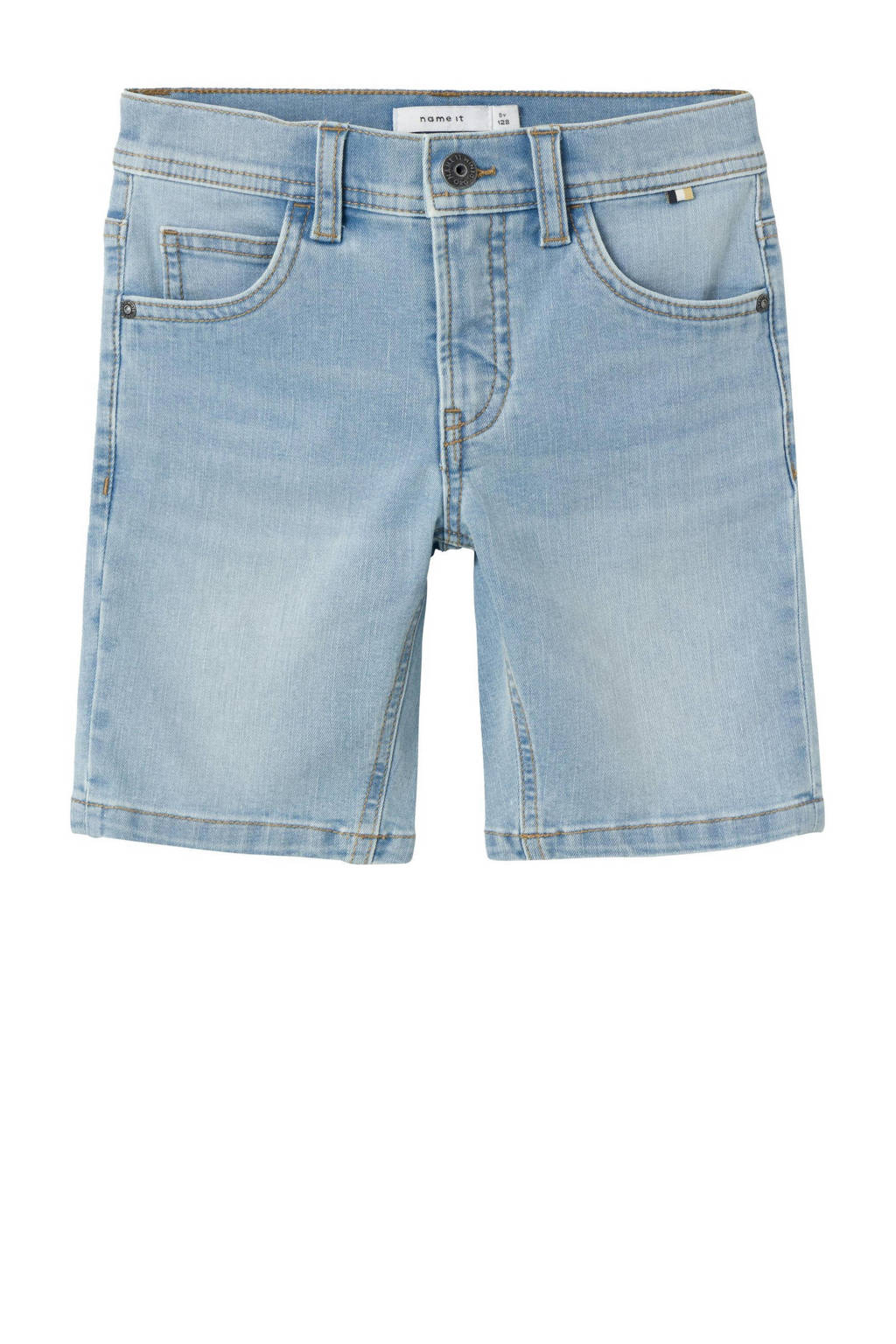 slim fit denim short NKMSILAS light blue denim