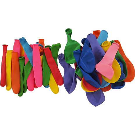 Ballonmix 50-pak - Multifarvet