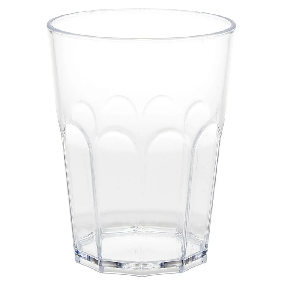 Verre plastique design facette transparent 40 cl